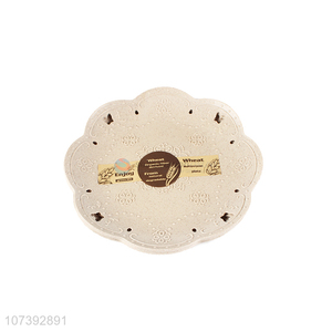 Wholesale Reusable Eco-Friendly Wheat Straw Plate Plastic Fruit Plate