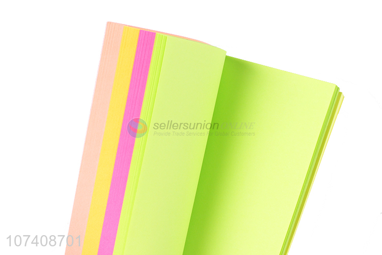 Good quality private label fluorescent sticky notes/adhesive note pad