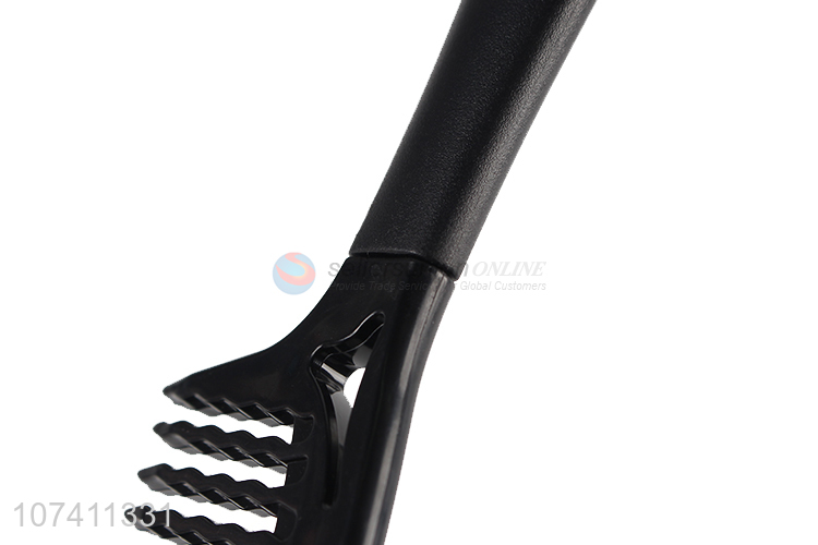 Latest arrival black home plastic hair comb with wavy teeth