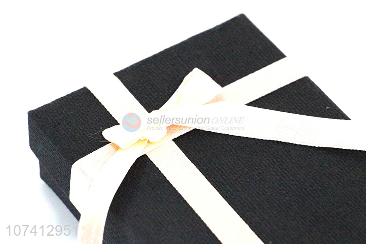 Most popular jewelry gift box necklace packing box with ribbon
