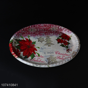 High quality colourful round plastic plate for dinnerware