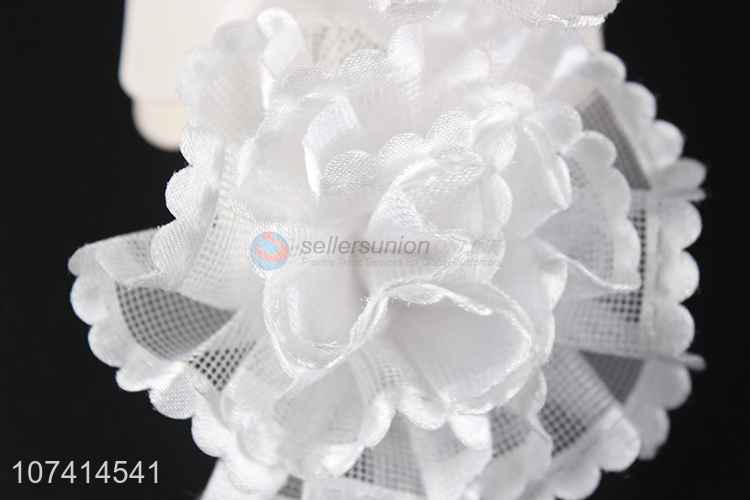 Hot selling fashion 3d flower hair ring elastic hair rope