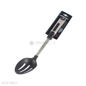 New Design Black Nylon Long Handle Leakage Spoon