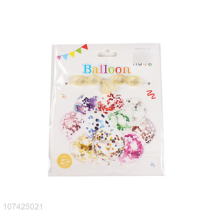 Hot selling transparent sequin balloon wedding party balloon set