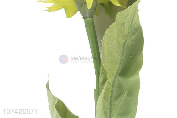 Factory wholesale decorative artificial cloth sunflower false flower