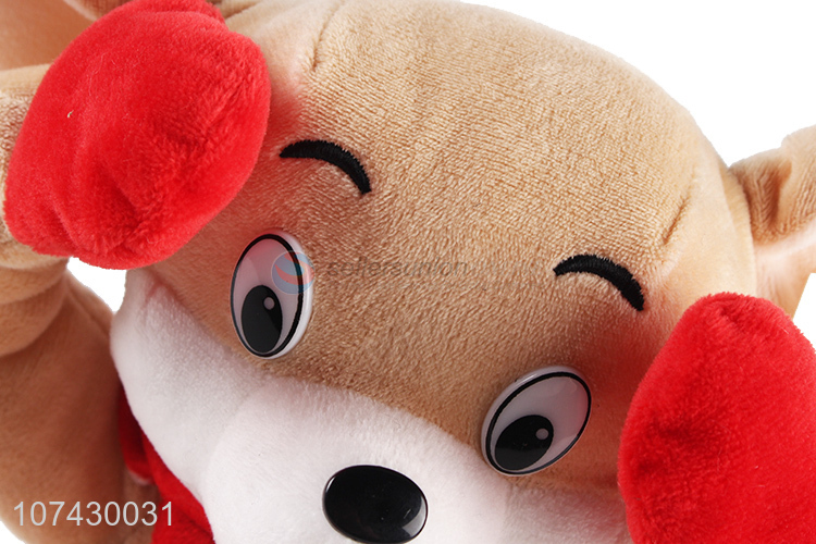 Contracted Design Cute Animal Stuffed Plush Toy With Battery