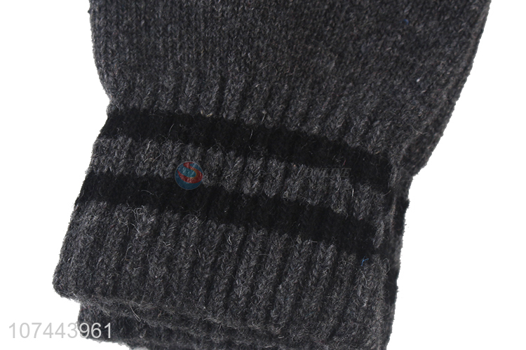 Custom Knitted Five-Finger Gloves Touch-Screen Gloves