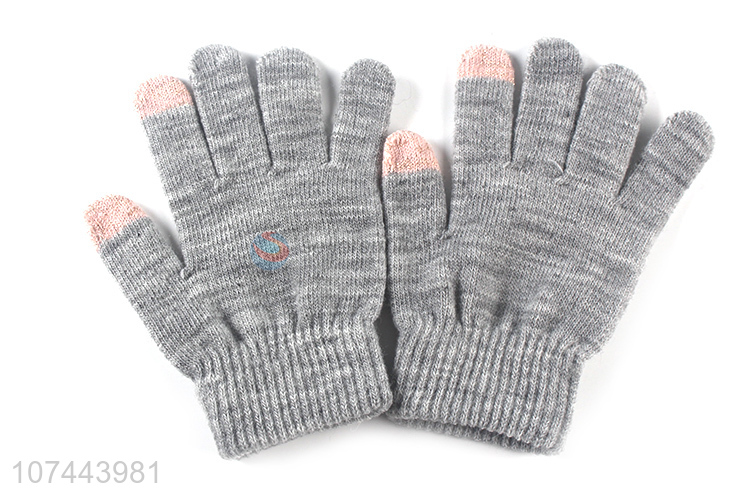 New Arrival Winter Warm Gloves Soft Five-Finger Gloves