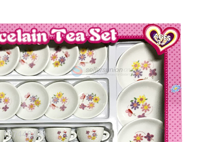 New products kids pretend play toy ceramic tea set toy