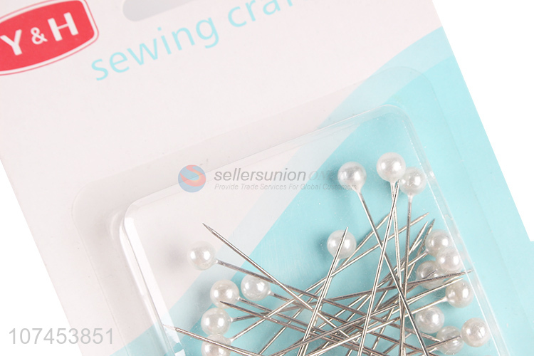 Custom 30 Pieces White Ball Head Sewing Straight Pins