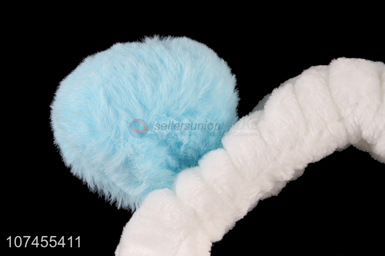 Wholesale Cute Pompoms Ball Elastic Make-Up Headband