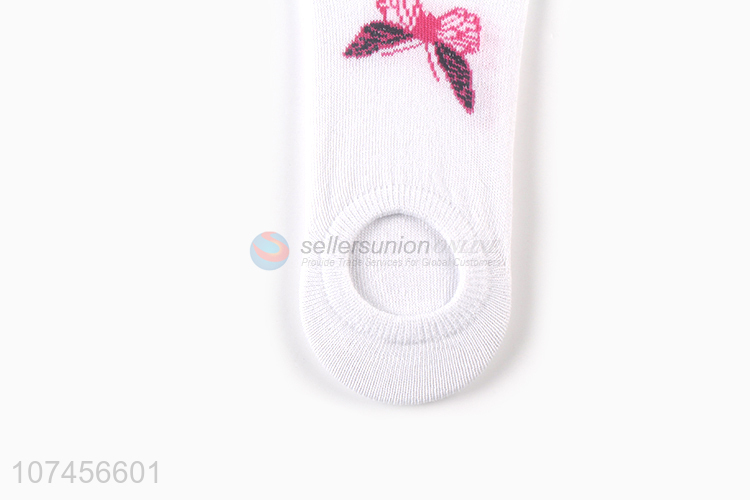 Lovely design women non-skid socks invisible socks