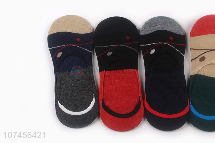 Good quality anti-slip socks men's no show socks