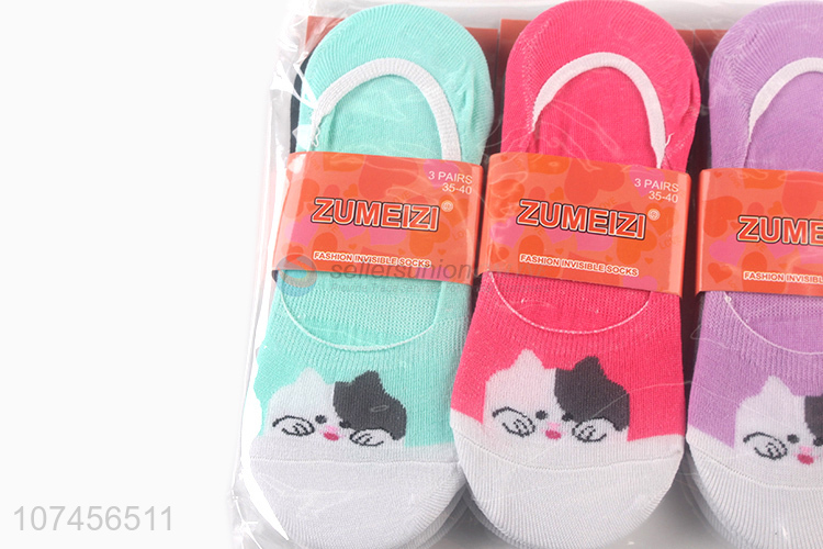 Latest style ladies hidden boat socks ankle socks