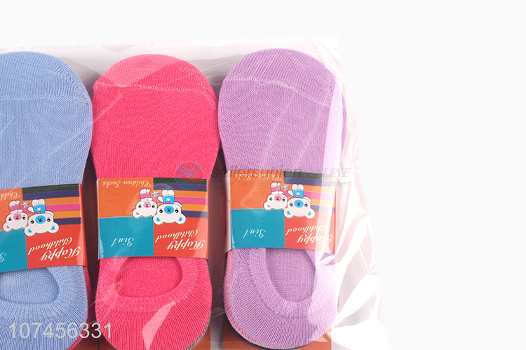 Good price solid color women summer ankle socks