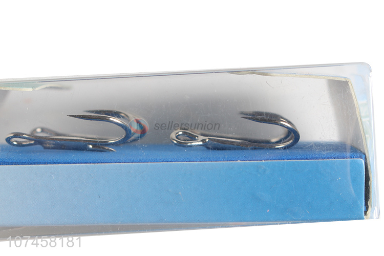 Wholesale cheap fishing accessories steel treble fishing hooks 4#