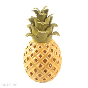 Fashion Colorful Ceramic Pineapple Decoration Crafts