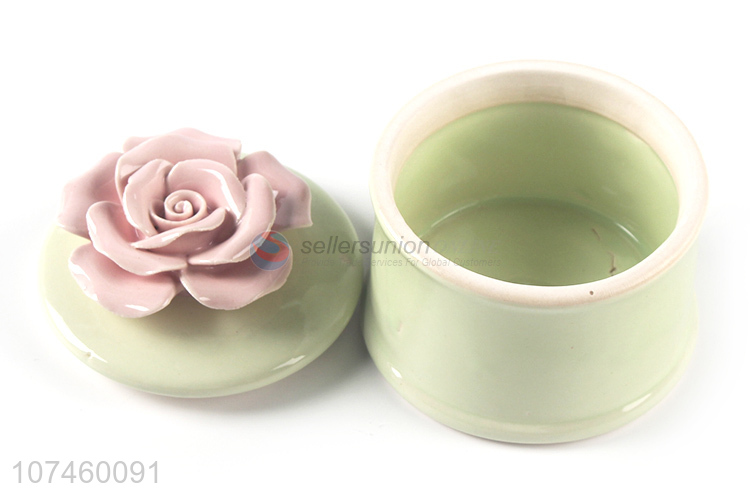 Fashion Design Ceramic Jewelry Box Modern Home Decoration