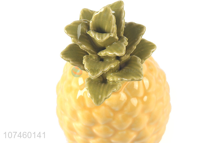 Custom Simulation Pineapple Porcelain Crafts Home Decoration