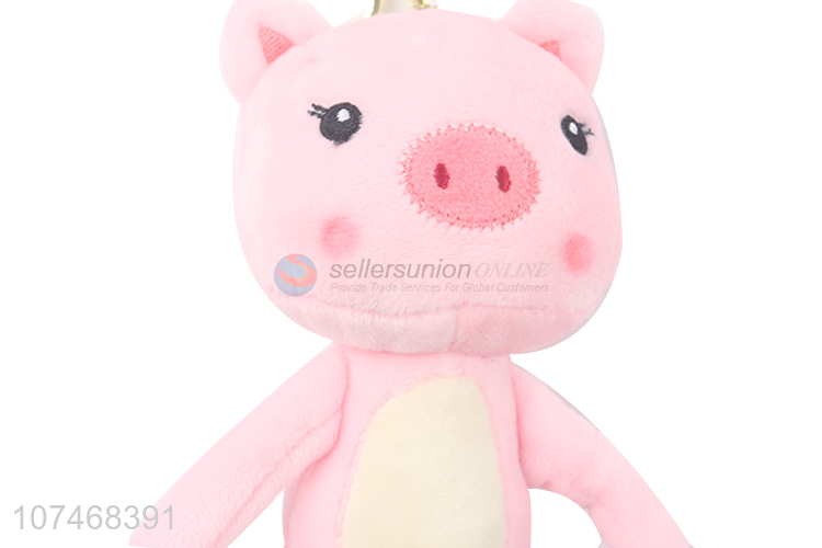 New products plush handbag ornaments stuffed pig key chain toy