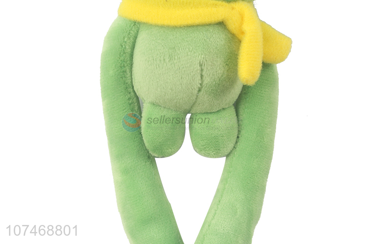 Popular products plush handbag ornaments stuffed frog key chain toy