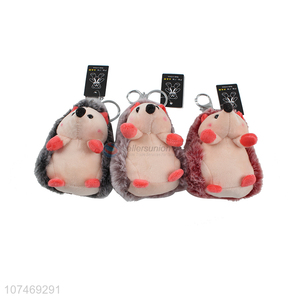 Best Price Soft Plush Stuffed Cute Keychain Plush Hedgehog Keychain