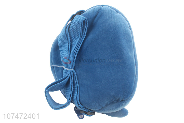 Fashion Style Blue Shark Messenger Bag Soft Plush Bag