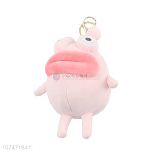 Cute Design Big Mouth Rabbit Stuffed Toy Keychain Bag Pendant