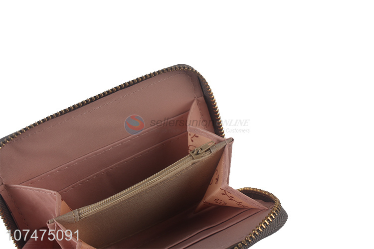 Hot products fashion heart ladies wallet pu leather ladies purse