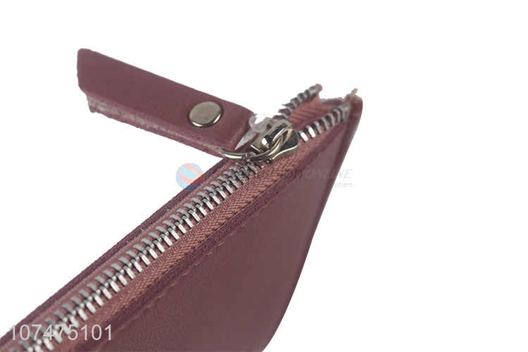 Wholesale vintage pu leather women purse clutch wallet handbag