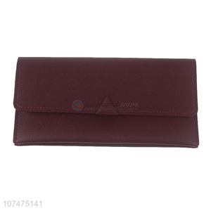 Excellent quality pu leather ladies purse clutch card holder