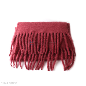High quality soft red scarf with cheap price