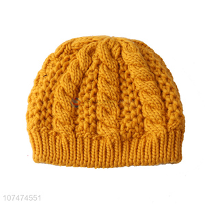 New style woven melon leather hat outdoor knitted hat