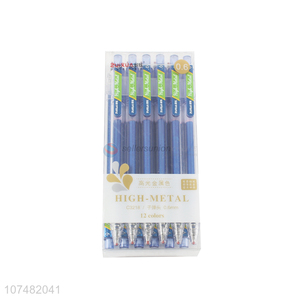 Good Quality 12 Pieces Gel Ink Pen Set For Students