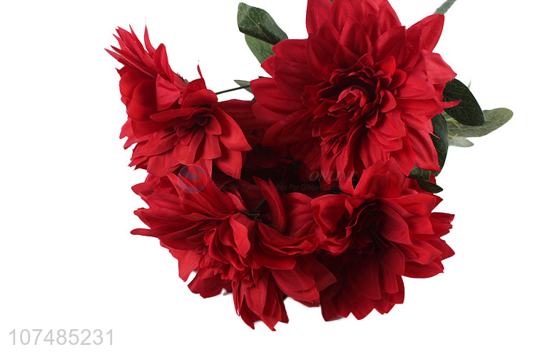 Hot selling decorative 7 heads simulation chrysanthemum plastic flowers