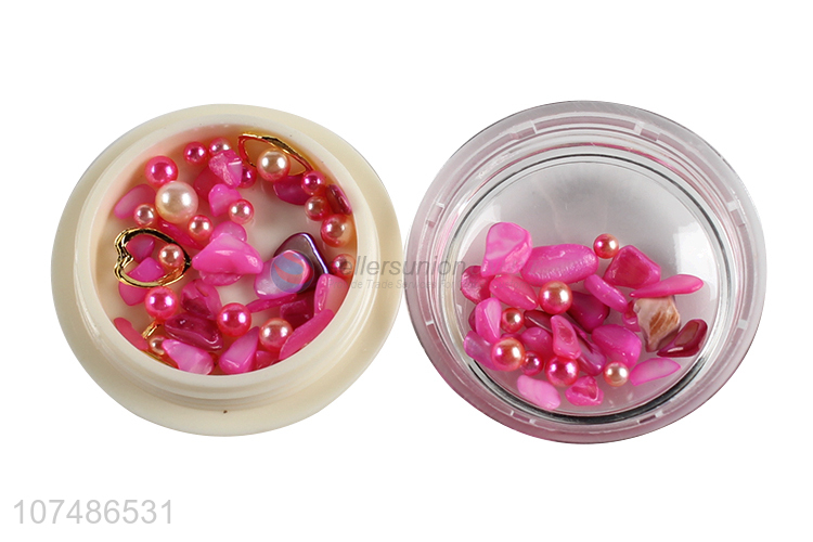 Best selling shell stone sequins pearl mixed nail art decoration