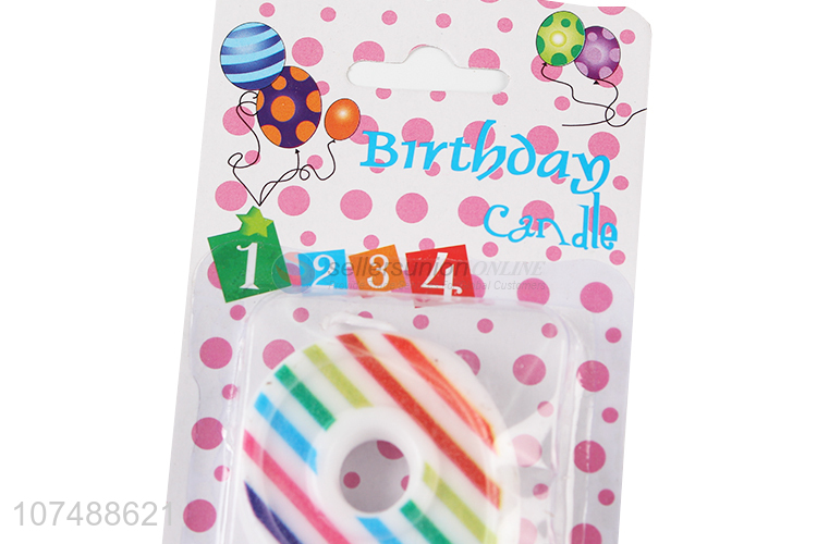 New Arrival Colorful Birthday Candle Number Candle