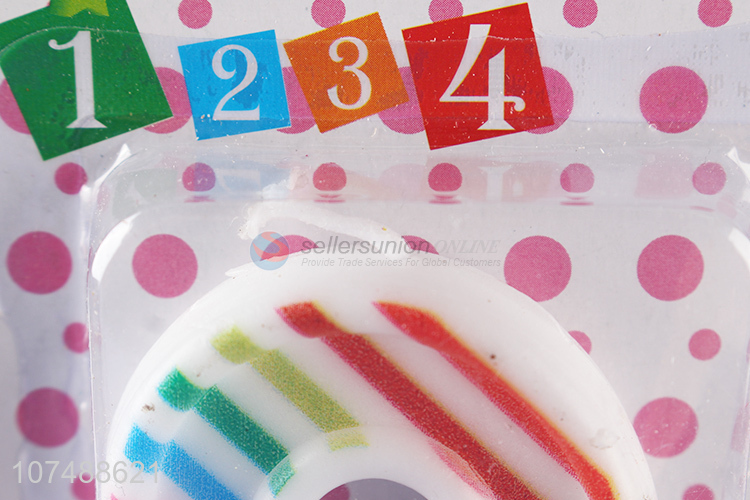 New Arrival Colorful Birthday Candle Number Candle