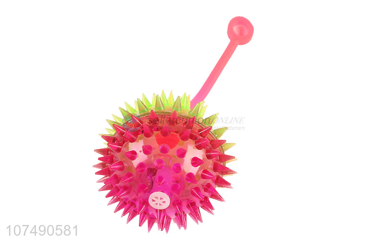 New design pet chew toy light up spiky ball dog interactive toys