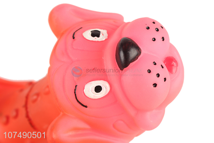 Hot selling eco-friendy cartoon dumbbell shape dog chew toy for pet