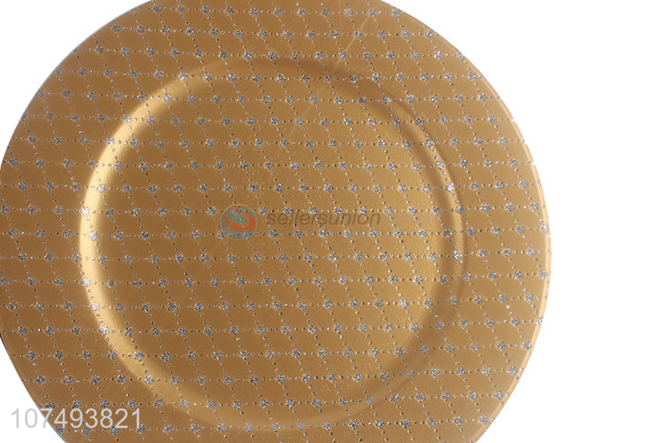 Attractive design eco-friendly round plastic plate dinner plate