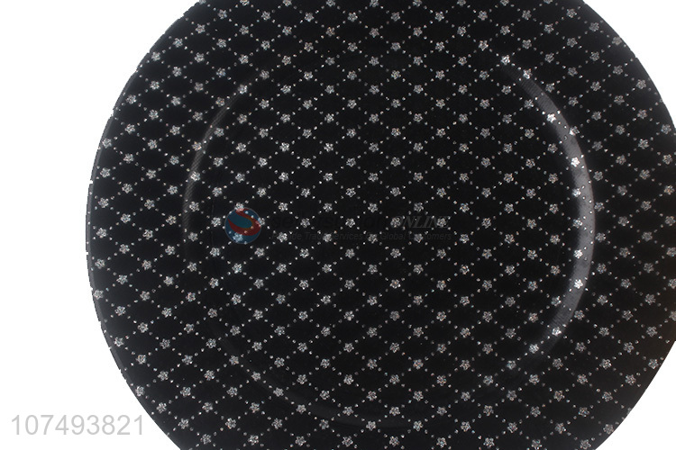 Attractive design eco-friendly round plastic plate dinner plate