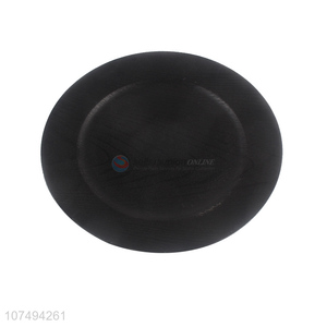 Reasonable price wood grain plastic food serving plate for hotel