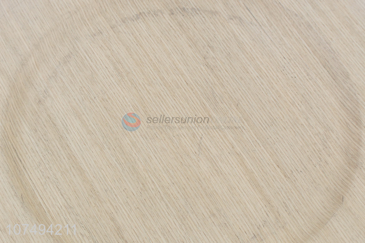 China factory bpa free food grade plastic plate with wood grain