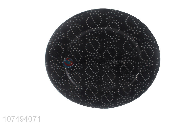 Factory supply fashionable bpa free plastic plate dishes for restaurant