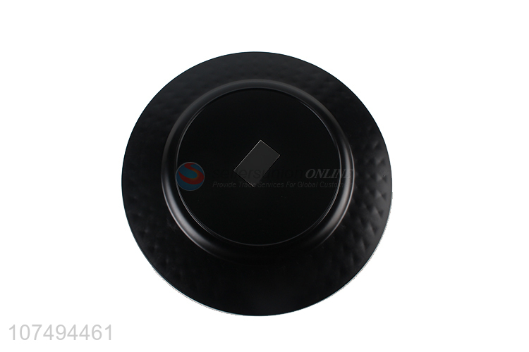 Unique design plastic dinnerware round plastic dessert plate
