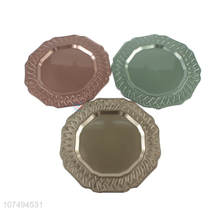 Recent design high-end embossed food serving dish plate