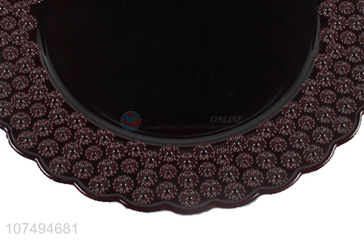 China manufacturer plastic dinnerware round plastic dessert plate