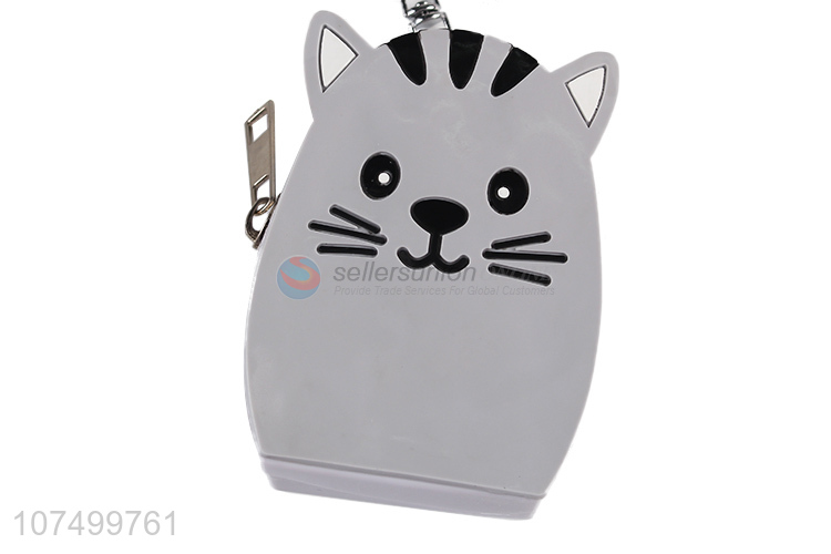 Hot sale cartoon silicone coin pouch with key chain