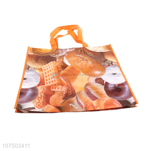 Hot Sale Printed Reusable Shopping Bag Foldable Non-Woven Tote Bag